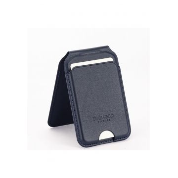 Port card cu blocare RFID - Suport ajustabil si Oglinda 19675 - Bleumarin inchis