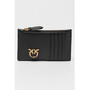 Portcart cu aplicatie logo metalica Airone - Negru