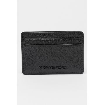 Portcart de piele cu aspect marmorat Jet Set - Negru