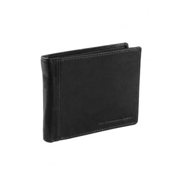 Portofel barbati piele naturala - Alvina - - Negru