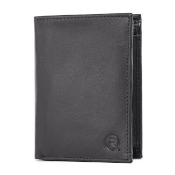 Portofel barbati Ronno, Elian PT1484, piele naturala, Negru