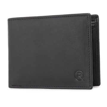 Portofel barbati Ronno, Narcis PT1469, piele naturala, Negru