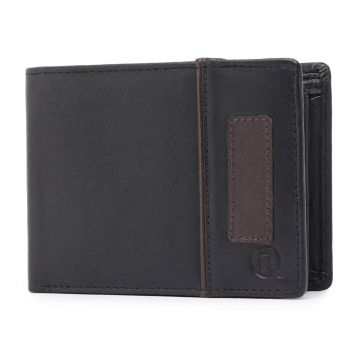 Portofel barbati Ronno, Vlad PT1446, piele naturala, Negru