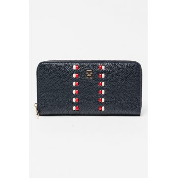 Portofel cu detaliu logo Icon - Bleumarin