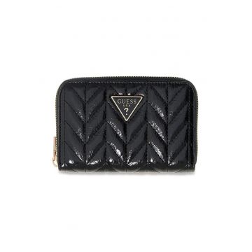 Portofel cu logo Cheryl - Negru