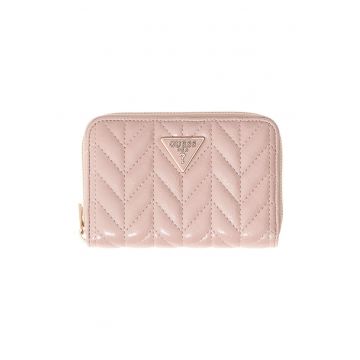 Portofel cu logo Cheryl - Roz deschis