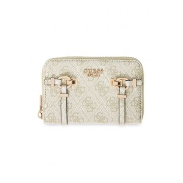 Portofel cu logo Leona - Alb fildes