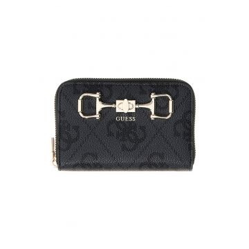 Portofel cu monograma Janie - Negru