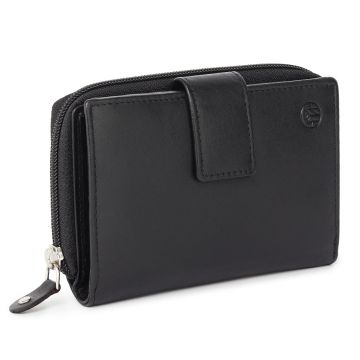 Portofel dama Marquise, Annelisse PT1487, piele naturala, Negru