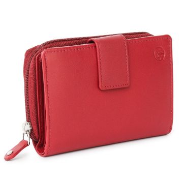 Portofel dama Marquise, Annelisse PT1489, piele naturala, Rosu