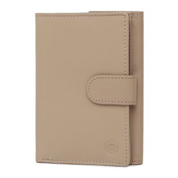 Portofel dama Marquise, Perseida PT1456, piele naturala, Bej