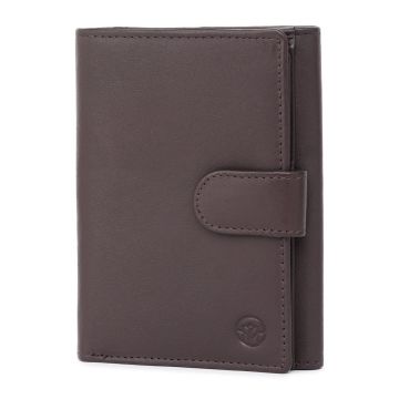 Portofel dama Marquise, Perseida PT1457, piele naturala, Maro inchis