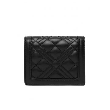 Portofel dama -  piele ecologica - negru - One Size INTL