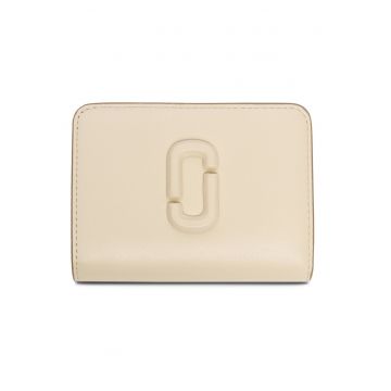 Portofel dama -  piele naturala - bej - One Size INTL