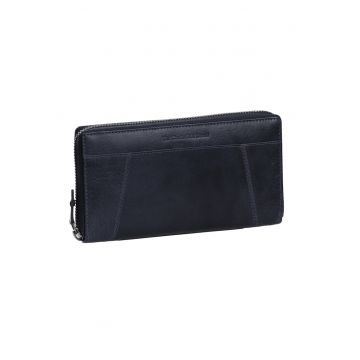 Portofel dama piele naturala - Havana - - Bleumarin