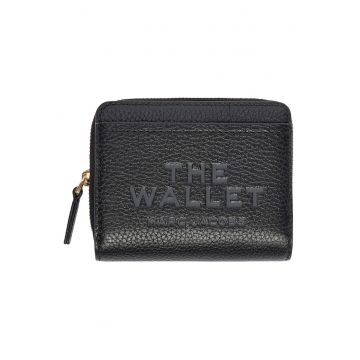 Portofel dama -  piele naturala - negru - One Size INTL