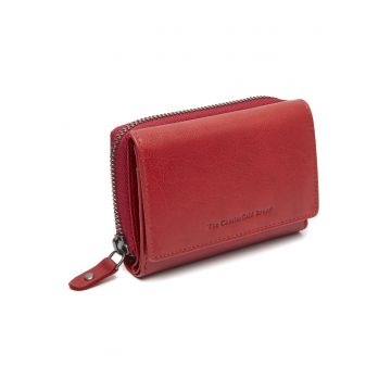 Portofel dama piele naturala rosu - Rimili -  Rosu