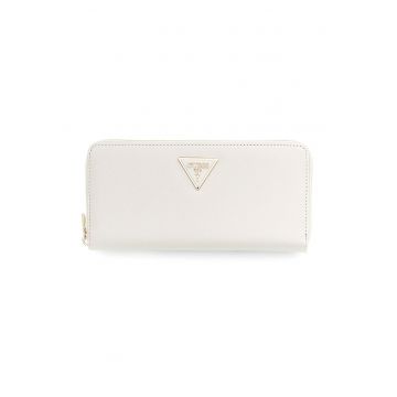 Portofel de piele ecologica cu bareta pentru incheietura Laureldwqfwdq - Alb fildes - 10x21x2