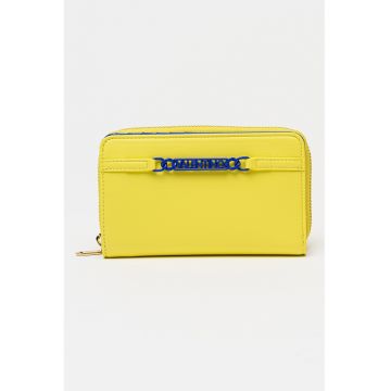 Portofel de piele ecologica - Galben pai