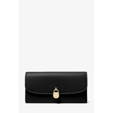 Portofel  din piele F85728 - Negru - 19.5 x 10 x 3 cm