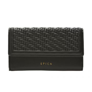 Portofel EPICA negru, 729, din piele ecologica