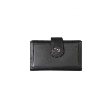 Portofel femei din piele naturala Mia - protectie RFIDfwqd - Negru