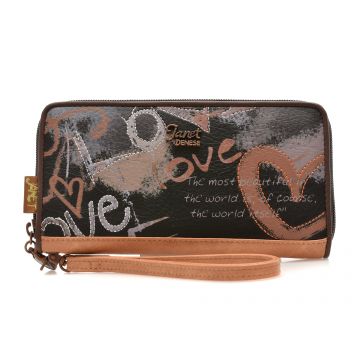 Portofel JANET DENESE multicolor, 3, din piele ecologica