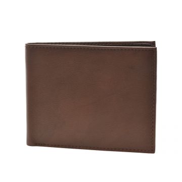 Portofel maro, 11009, din piele naturala
