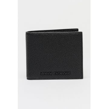 Portofel pliabil cu logo - Negru