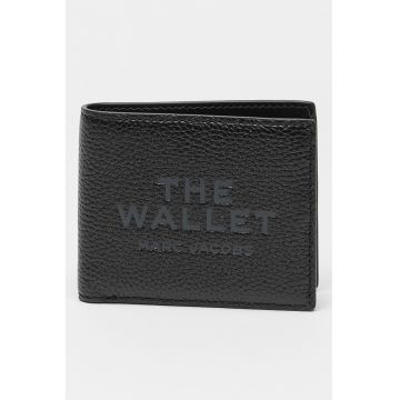 Portofel pliabil de piele - Negru