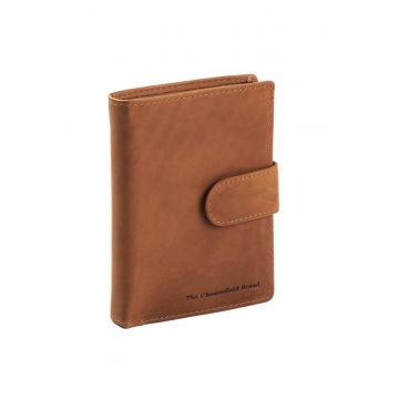 Portofel unisex din piele naturala Ruby - Coniac