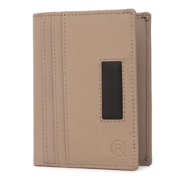 Portofel unisex Ronno, Anghel PT1444, piele naturala, Bej