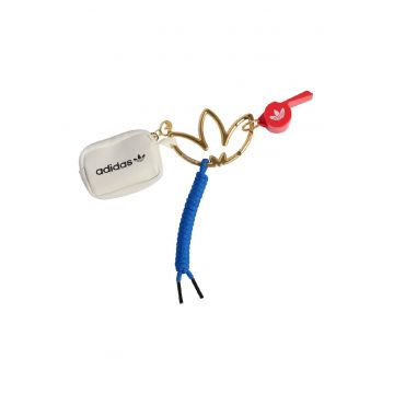 Breloc cu etui mic - Rosu/Alb/Auriu