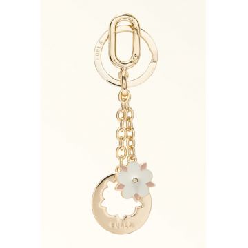 Breloc cu talisman floare - Auriu