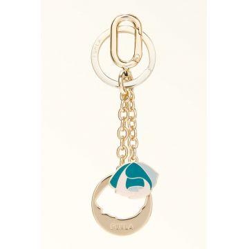 Breloc cu talisman floare - Verde/Auriu