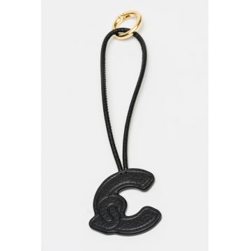 Breloc din piele C-Me - Auriu/Negru