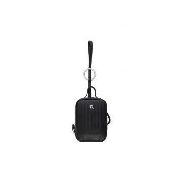 Breloc femei -  piele ecologica - negru - One Size INTL