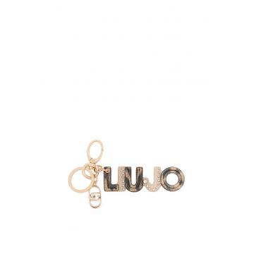 Breloc in forma de logo - Negru/Maro camel