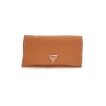 Geanta crossbody din piele ecologica cu bareta din lant Noelle - Caramel