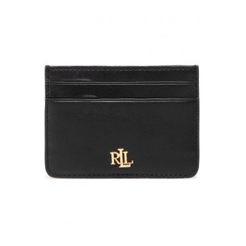 Portcard pentru femei -  piele naturala - negru - One Size INTL