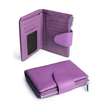 Portofel dama, 3166, piele naturala, Mov