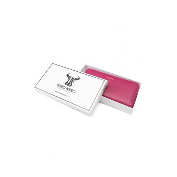 Portofel dama  Arya piele naturala fucsia - compact - elegant