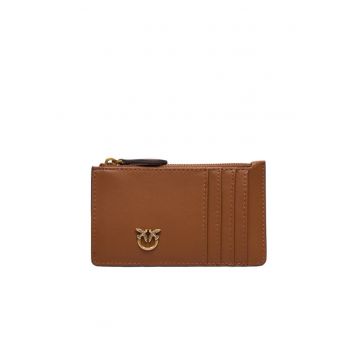 Portofel dama -  Brown L17Q - piele naturala - etui pentru carduri