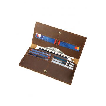 Portofel dama piele naturala premium - - Coffee