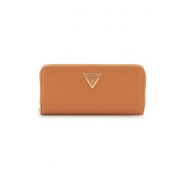 Portofel de piele ecologica cu bareta pentru incheietura Laureldwqfwdq - Maro scortisoara - 10x21x2