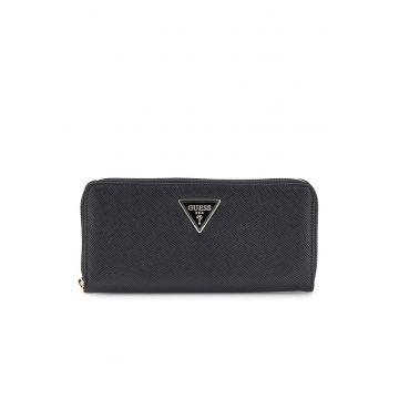 Portofel de piele ecologica cu bareta pentru incheietura Laureldwqfwdq - Negru - 10x21x2