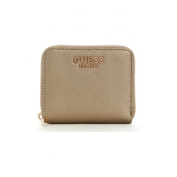 Portofel din piele ecologica cu fermoar Laurel II - Maro camel