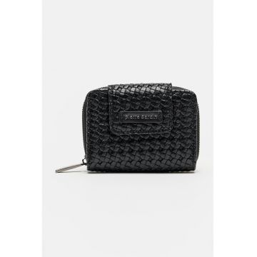 Portofel mic din piele ecologica - Negru