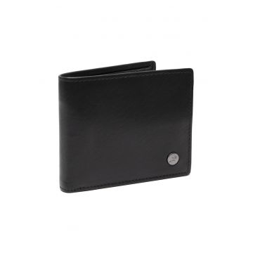 Portofel unisex piele naturala - Positano - - Negru