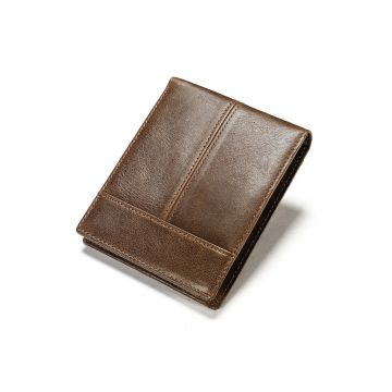 Portofele barbati RFID din piele naturala cu